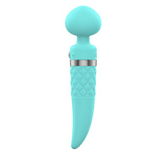 Load image into Gallery viewer, Pillow Talk Sultry Double Ended Rotating Shaft Vibrator Wand Massager Pink
