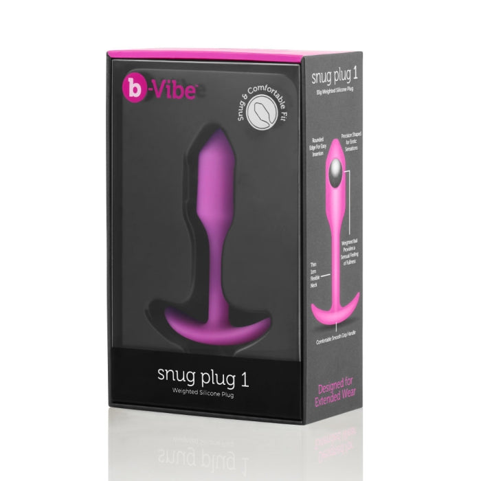 B-Vibe SNUG PLUG 1 FUCHSIA