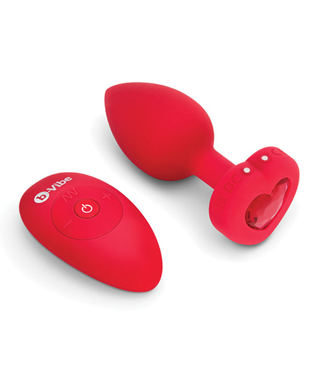 B-Vibe VIBRATING HEART PLUG M/L