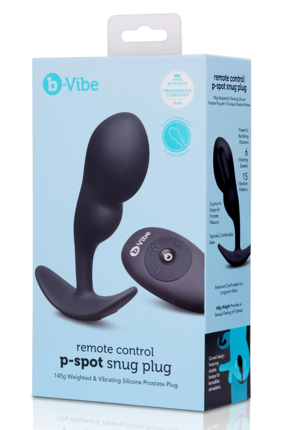 B-Vibe REMOTE CONTROL P-SPOT SNUG PLUG MEDIUM