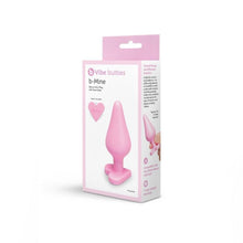 Load image into Gallery viewer, B-VIBE BUTTIES B-MINE SILICONE HEART BUTT PLUG
