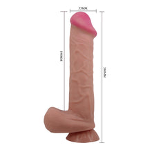 Load image into Gallery viewer, Pretty Love Sliding Skin Dildo 10.2&quot; Realistic Suction Cup Dong Sex Toy
