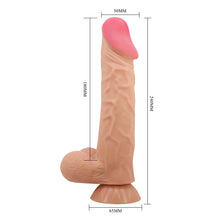 Load image into Gallery viewer, Pretty Love Sliding Skin Dildo 9.4&quot; Realistic Suction Cup Dong Sex Toy
