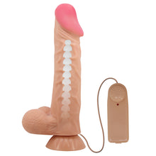 Load image into Gallery viewer, Pretty Love Sliding Skin Dildo 9.4&quot; Realistic Vibrating Suction Cup Dong Sex Toy
