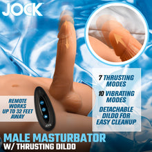 Load image into Gallery viewer, Jock Male Masturbator Thrusting 8&quot; Vibrating Dildo Doll Torso Gay Sex Toy
