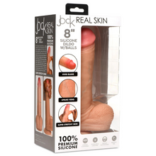 Load image into Gallery viewer, JOCK 8" Realistic Skin Silicone Dildo w/ Balls
