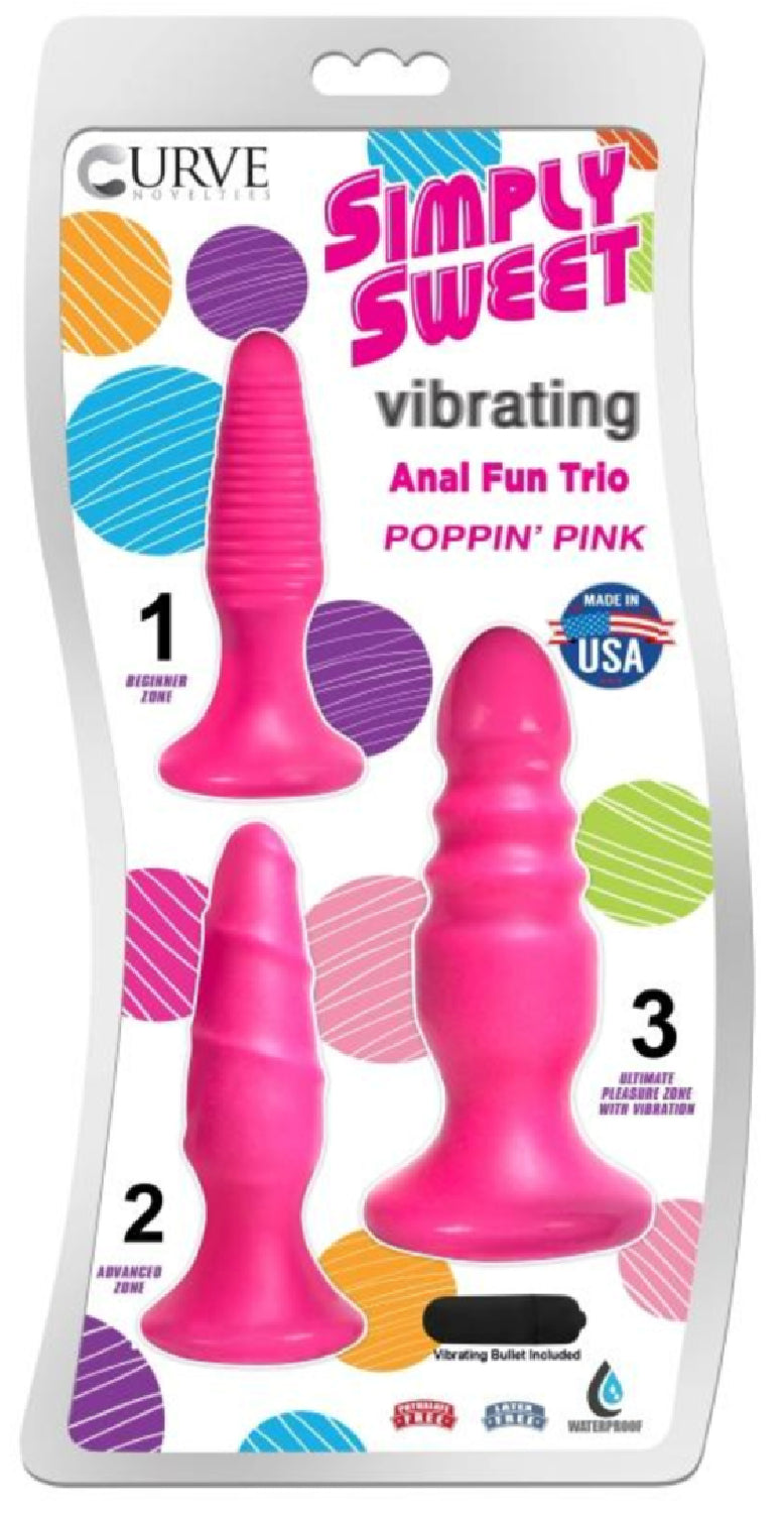 Simply Sweet Poppin' Pink Plug Trio**