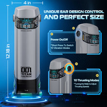 Load image into Gallery viewer, CyberSkin B-Titan Thrusting &amp; Vibrating Auto Masturbator Heated
