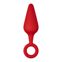 Load image into Gallery viewer, F-10: SILICONE PLUG W/ PULL RING BLACK L
