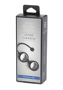 Fifty Shades of Grey Inner Goddess Glass Pleasure Balls 77g Black***