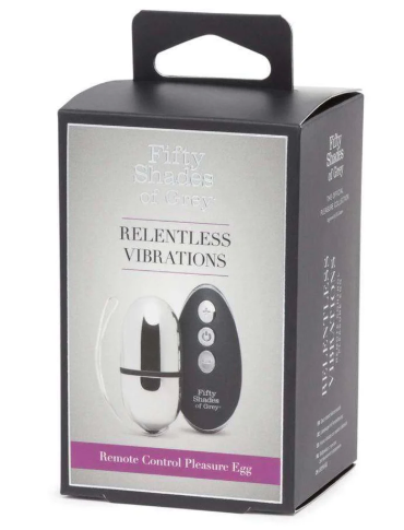 Fifty Shades of Grey Relentless Vibrations Remote Control Pleasure Egg...