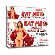 Load image into Gallery viewer, Eat Me - Gummy Thong &amp; Bra - Strawberry

