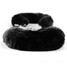 Load image into Gallery viewer, Lovetoy Fetish Pleasure Fluffy Hand Cuffs Black Handcuffs

