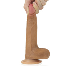 Load image into Gallery viewer, Lovetoy Nature Cock 7&quot; Silicone Dildo Brown
