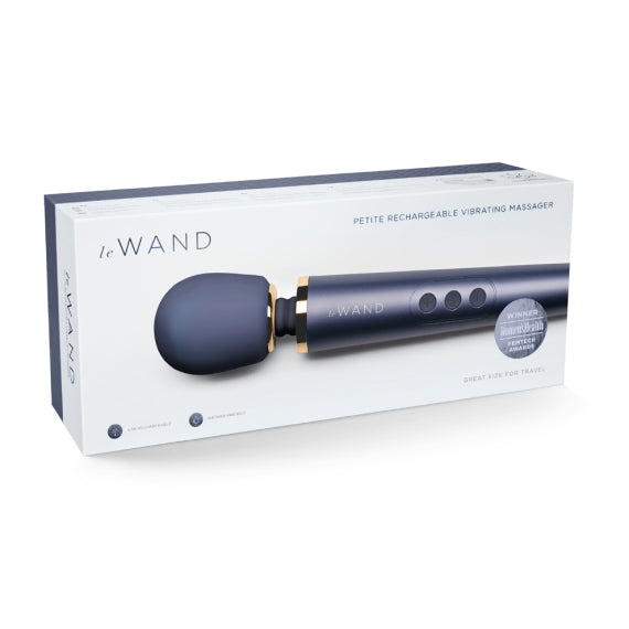 LE WAND PETITE RECHARGEABLE VIBRATING MASSAGER NAVY