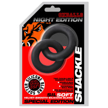 Load image into Gallery viewer, OXBALLS SHACKLE double link&#39;d cock/ball rings plus+SILICONEâ„¢ special e...
