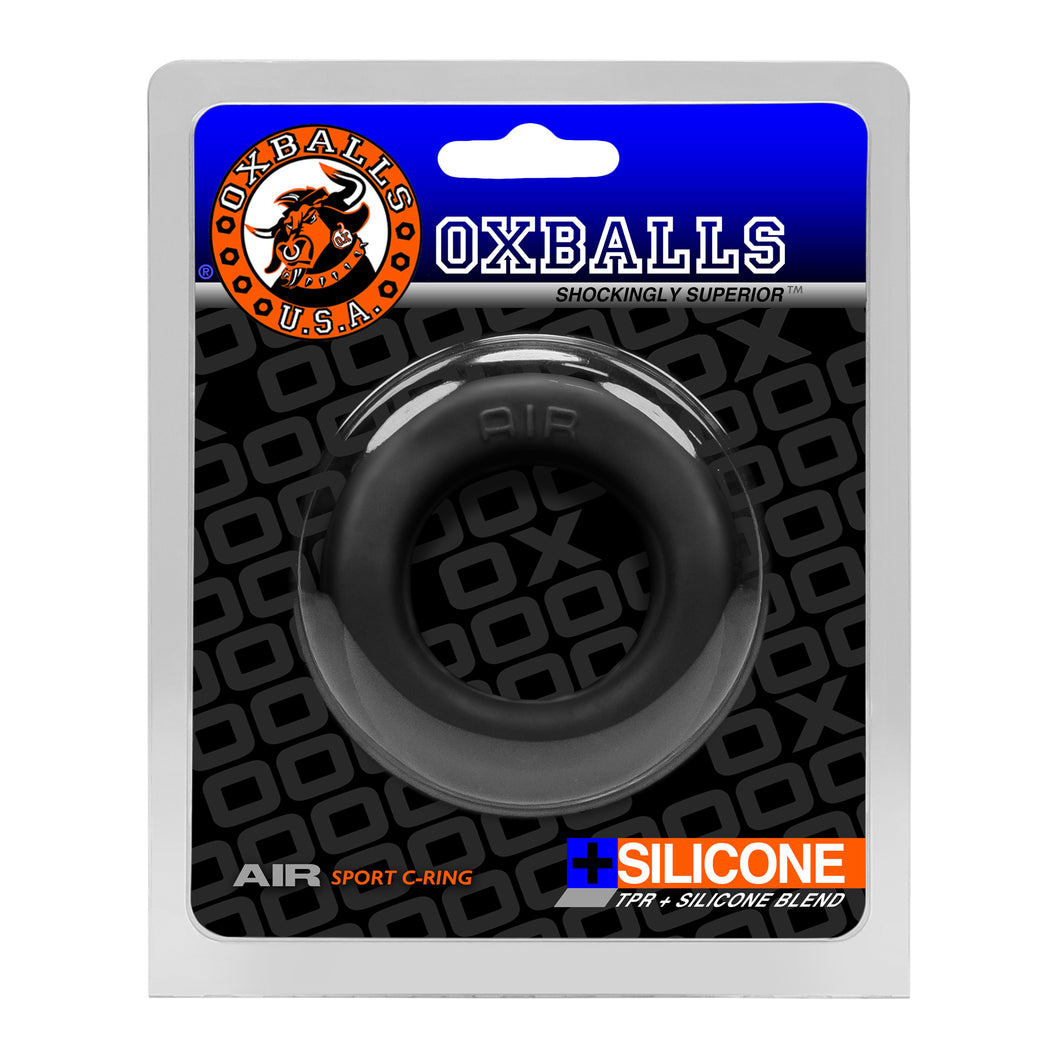 OXBALLS AIR lightweight airflow cockring BLACK ICE