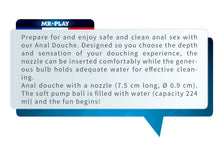 Load image into Gallery viewer, Mr Play Anal Douche 224ml Bulb Nozzle Rectal Cleaner Enema
