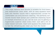 Load image into Gallery viewer, Mr Play Anal Douche Large 330ml Bulb Nozzle Rectal Cleaner Enema BLKM6
