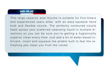 Load image into Gallery viewer, Mr Play Anal Douche Large 330ml Beaded Nozzle Cleaner Enema Bulb BLKM7
