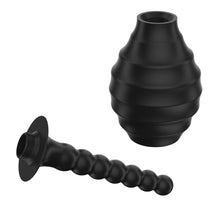 Load image into Gallery viewer, Mr Play Anal Douche Large 330ml Beaded Nozzle Cleaner Enema Bulb BLKM7
