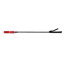 Load image into Gallery viewer, Rouge Red Long Riding Crop Slim Leather Tip 24"
