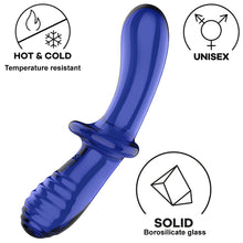 Load image into Gallery viewer, Satisfyer Double Crystal HOT &amp; COLD Temperature Glass Double Ended Dildo Sex Toy
