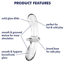 Load image into Gallery viewer, Satisfyer Double Crystal HOT &amp; COLD Temperature Glass Double Ended Dildo Sex Toy
