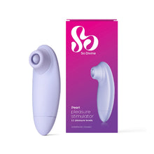 Load image into Gallery viewer, So Divine Pearl Clitoral Beaded Pleasure stimulator purple
