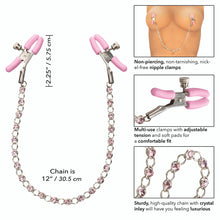 Load image into Gallery viewer, Calexotics First Time Crystal Nipple Teasers Clamps
