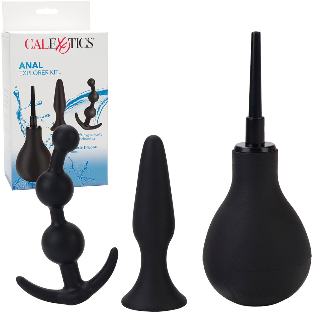 Calexotics Anal Explorer Kit Plug Douche Beads