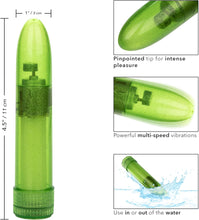 Load image into Gallery viewer, Calexotics Shane&#39;s World Sparkle Vibe Green Vibrator
