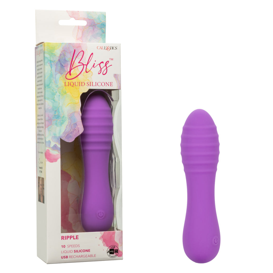 CalExotics Bliss Liquid Silicone Ripple G Spot Vibrator