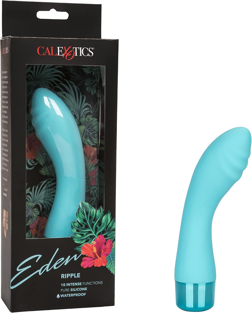 CalExotics Eden Ripple Blue Silicone Vibrator