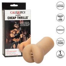 Load image into Gallery viewer, CalExotics Cheap Thrills The Leather Daddy Male Masturbator Stroker

