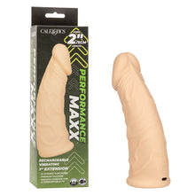 Load image into Gallery viewer, PERFORMANCE MAXX 7&quot; RECHARGEABLE VIBRATING EXTENSION -IVORY
