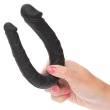 Load image into Gallery viewer, CalExotics Boundless AC/DC Dong 34cm Silicone Double Ended Dildo Black
