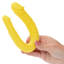 Load image into Gallery viewer, CalExotics Boundless AC/DC Dong 34cm Silicone Double Ended Dildo Yellow
