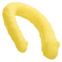 Load image into Gallery viewer, CalExotics Boundless AC/DC Dong 34cm Silicone Double Ended Dildo Yellow
