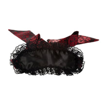 Load image into Gallery viewer, Calexotics Scandal Eye Mask Red &amp; Black Lace Adjustable
