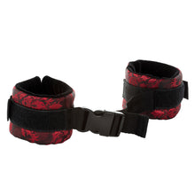 Load image into Gallery viewer, Scandal Control Cuffs Red &amp; Black Adjustable wrists or ankles
