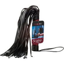 Load image into Gallery viewer, Scandal Flogger Black Bondage Whip BDSM
