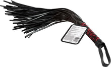 Load image into Gallery viewer, Scandal Flogger Black Bondage Whip BDSM
