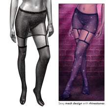 Load image into Gallery viewer, CalExotics Radiance One Piece Garter Skirt With Thigh Highs
