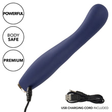 Load image into Gallery viewer, Calexotics Chic Peony Luxury G-Spot Silicone Vibrator Dual Motor Purple
