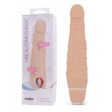 Load image into Gallery viewer, Seven Creations Silicone Classic Mini Flesh Veined Taper Vibrator
