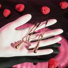 Load image into Gallery viewer, Selopa BEADED NIPPLE CLAMPS - Rose Gold
