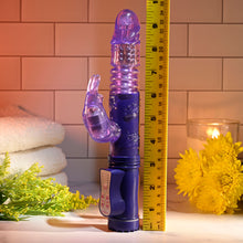 Load image into Gallery viewer, Selopa BUNNY THRUSTER Purple 24.8cm Thrusting Rabbit Vibrator
