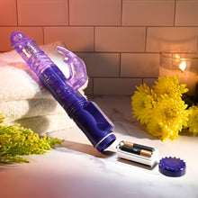 Load image into Gallery viewer, Selopa BUNNY THRUSTER Purple 24.8cm Thrusting Rabbit Vibrator
