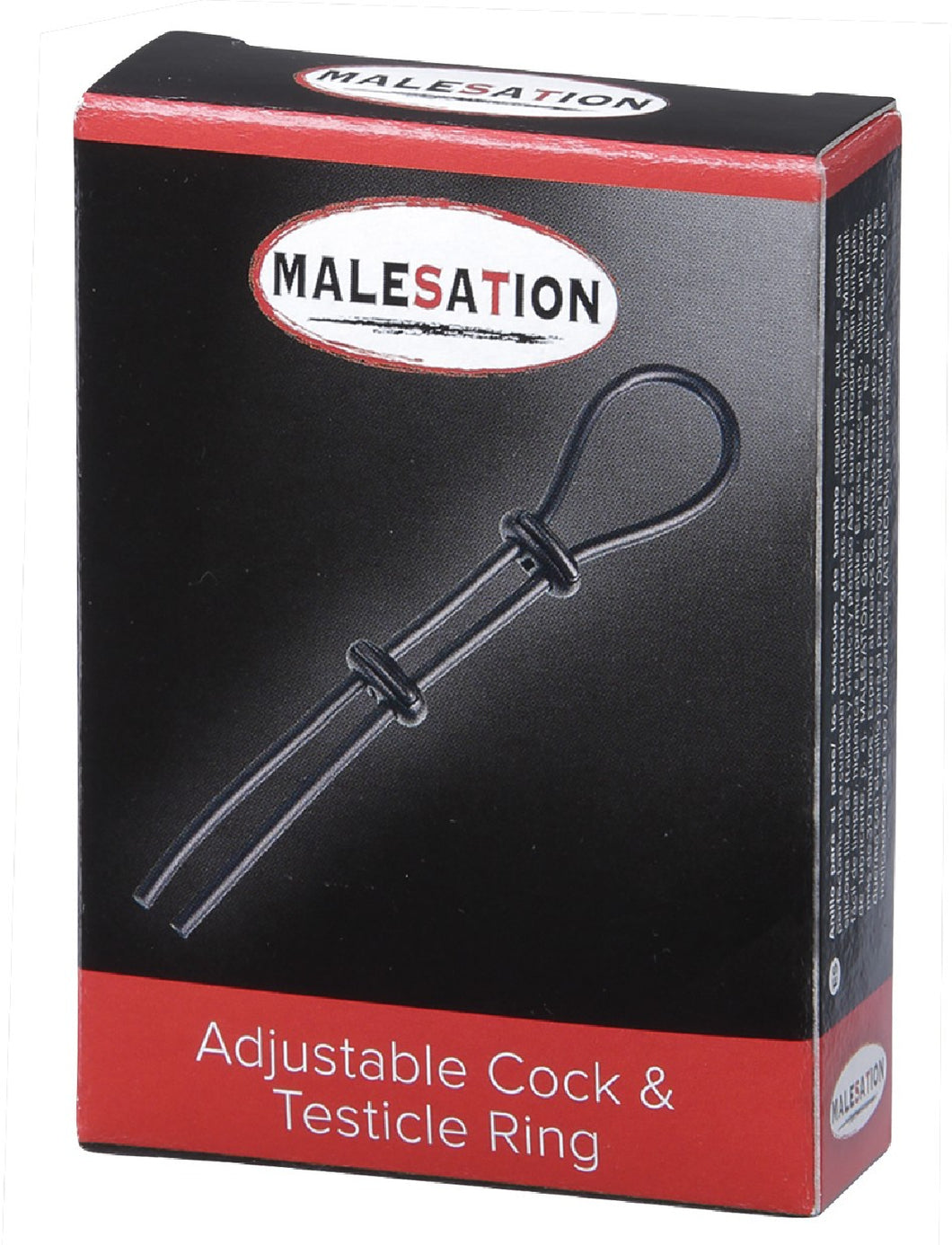 MALESATION ADJUSTABLE COCK AND TESTICLE RING